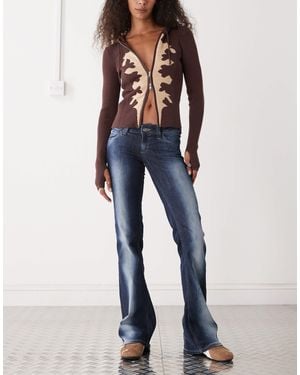Cheap Monday Booty Bei Stretch Low Rise Bootcut Jeans - Blue
