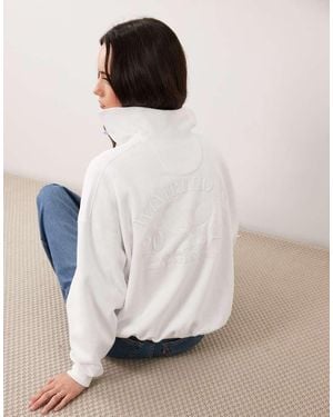 Polo Ralph Lauren Wimbledon Capsule Relaxed Fit Back Racket Embroidery Sweatshirt - White