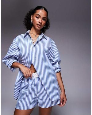 Nike Stripe Poplin Shorts - Blue