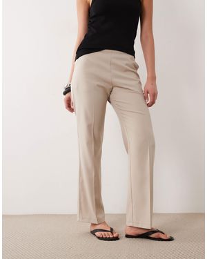 Miss Selfridge – elegante hose mit geradem schnitt - Natur