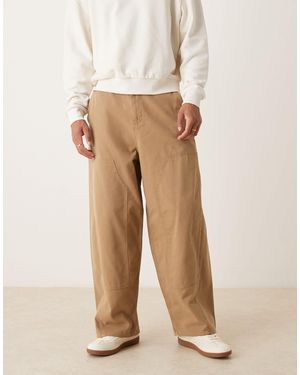 ASOS Oversized baggy Pants - Natural