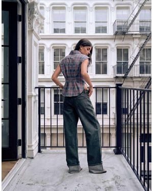 Lioness Top Model Cuffed Hem Jeans - Grey