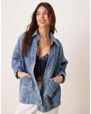 Free People Avery Denim Shakcet - Blue