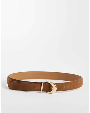 Mango – gürtel aus 100% wildleder - Braun