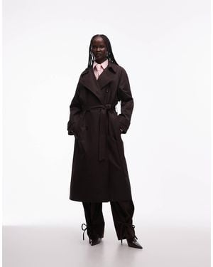 ASOS Longline Water Repellent Trench Coat - White