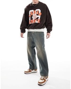 Jack & Jones Ron Skater Jean With Cast Wash - Black
