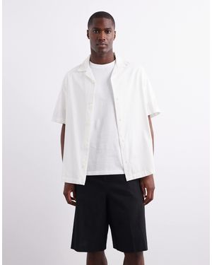 ASOS Revere Textured Shirt - White
