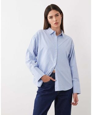 JJXX Poplin Stripe Shirt - Blue