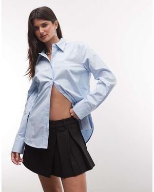 Monki Minifalda Negra Cruzada Y Plisada - Rojo