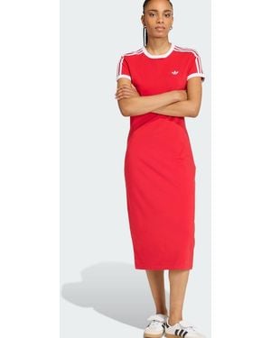 adidas Originals 3 Stripes Dress (Slim) - Red