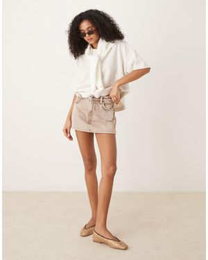 Cotton On Cotton On Mini Denim Skort - Natural