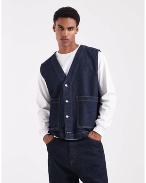 ASOS – jeansweste - Blau