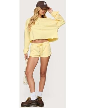 Edikted Kordelia Shorts - Yellow