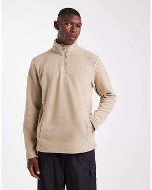 Threadbare Pile Color Pietra Con Zip Corta - Neutro