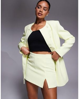 River Island Belted Skort With Split - Multicolor