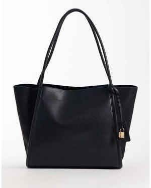 Accessorize Tote Tas Van Imitatiesuède - Zwart