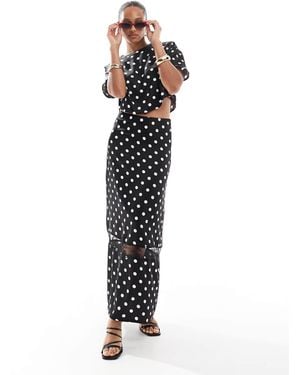 4th & Reckless – maxirock aus satin und spitze - Mehrfarbig