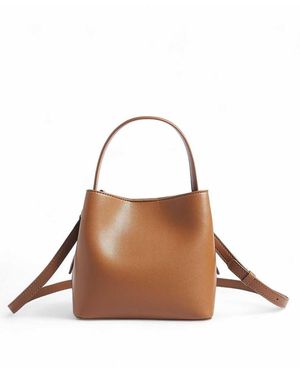 NA-KD Fold Detail Handbag - Brown