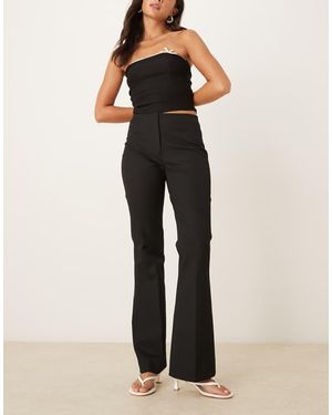 Abercrombie & Fitch Pantalones Negros De Corte Bootcut Slim Y Talle Alto De Curve Love