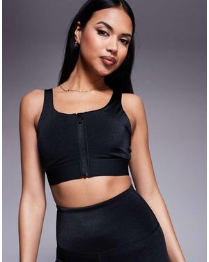 4505 Icon Active High Support Sports Bra With Removable Padding And Adjustable Straps - Grey