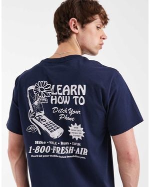 Levi's T-Shirt Grafica Con Stampa Sul Retro Relaxed - Blu