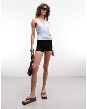 Monki Hotpant Shorts - White