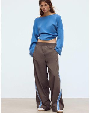 Stradivarius Funktions-fleecehose - Blau