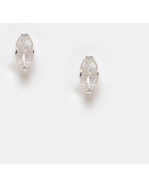 Kingsley Ryan Orecchini A Bottone - Bianco