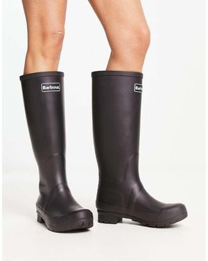 Barbour Abbey Wellington Boot With Logo Detail - Black