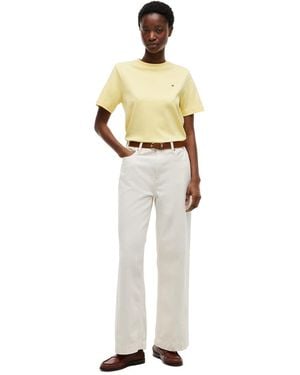 Tommy Hilfiger Boxy Interlock Knit T-Shirt - White