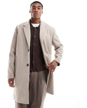 Pull&Bear Overcoat - Natural