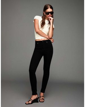 Bershka Super High-waist Soft Skinny Jeans - Grey