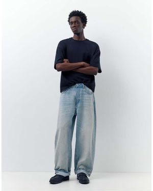 Pull&Bear Balloon-Fit Baggy Jeans - Blue