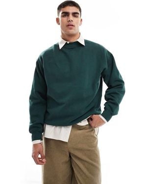 Cotton On Cotton On Box Fit Crew Neck Jumper - Green
