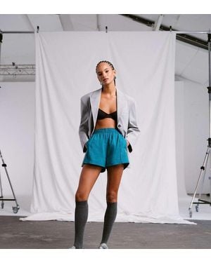 adidas Pantalones Muy Cortos Azules De Originals X Asos - Blanco