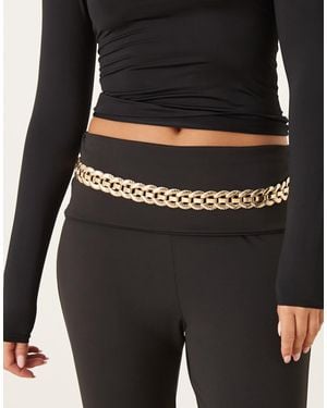 ASOS Waist And Hip Chunky Chain Link Belt - Black