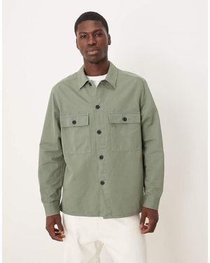 ARKET Hammered Tech Overshirt - Green