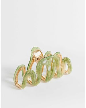Accessorize Resin wiggle Claw Clip - Metallic