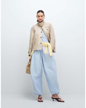 BRONZE SNAKE Pantalones Azules Con Raya Diplomática Lavinia De