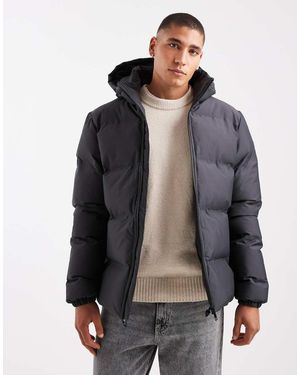 Threadbare Chaqueta De Plumas Con Capucha De - Gris