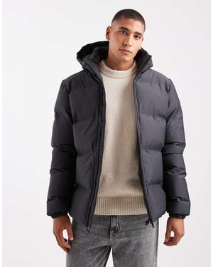 Threadbare Chaqueta De Plumas Con Capucha De - Gris