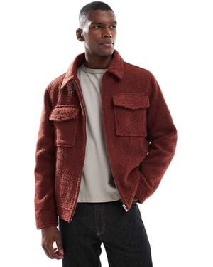 New Look Boucle Jacket - Red