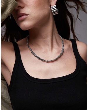 Mango Gedraaide Ketting - Zwart