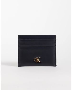 Calvin Klein – kartenetui aus leder - Blau