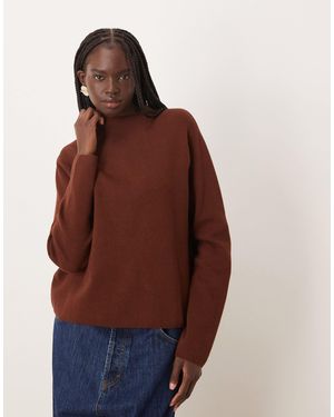 Mango – hochgeschlossener pullover - Braun