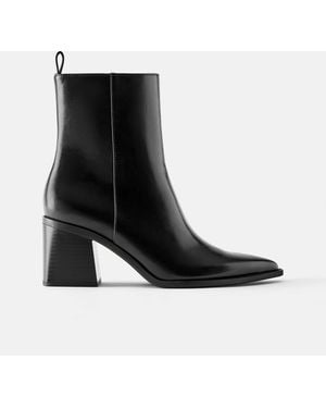 Pull&Bear Stiefeletten mit absatz - Schwarz