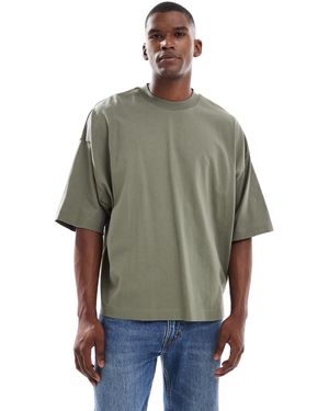 ASOS – schweres t-shirt - Grün