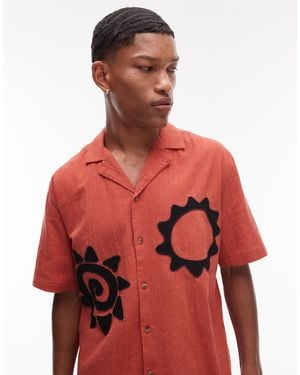 TOPMAN – kurzärmliges hemd - Rot