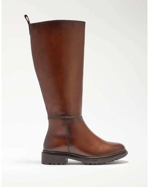 Dune Tilings Knee High Boots - Brown