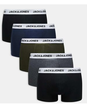 Jack & Jones 5 Pack Logo Trunks - Multicolour
